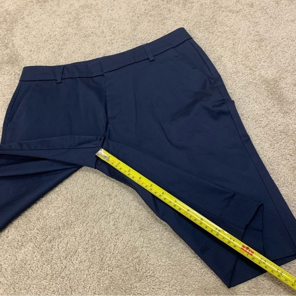 ALFRED Sung navy blue Bermuda shorts Sz 10 - Picture 6 of 8